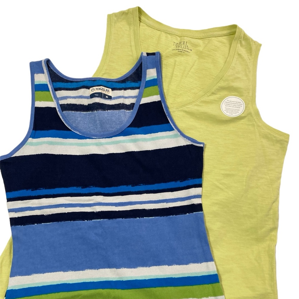 Two ladies tank tops Time and Tru Size L & Magellan Size XL